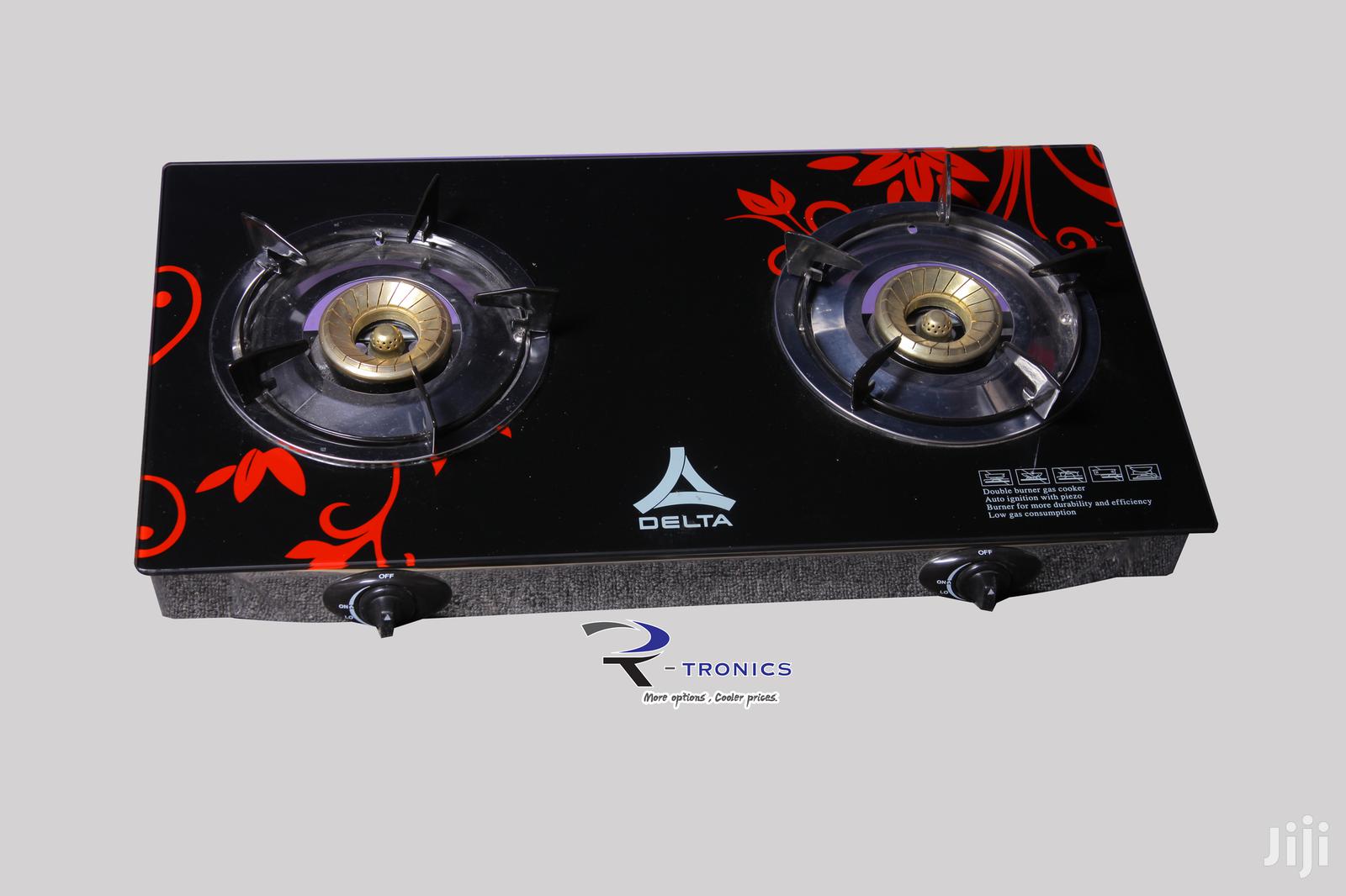 Delta 2 Burner Table Glass Cooker