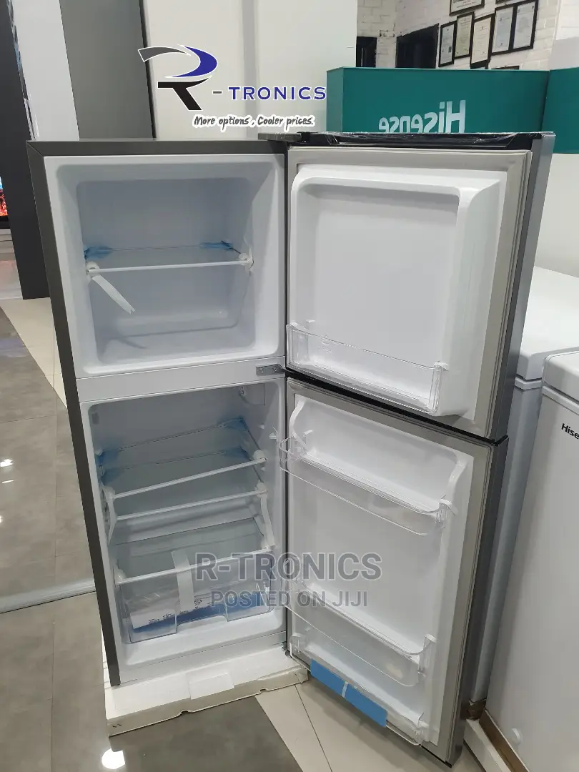 Hisense Silver Double Door Refrigerator 132L – RD-17DR4SMA