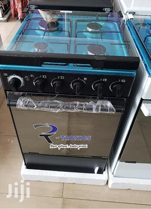 Delta Cooker Black Free Standing( 4gas Burners)