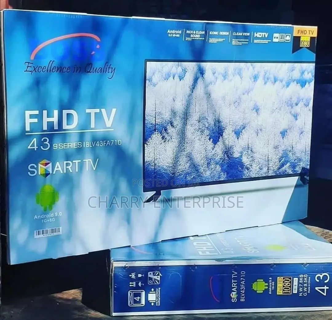 BOSS Android Smart Tv 43 Inches Double. Glass