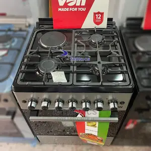 Von Hotpoint Cooker 60X60 3gas 1 Electric Enamel Grid Oven