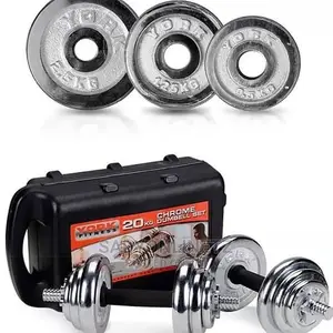 Chrome Dumbbells Set Kg20