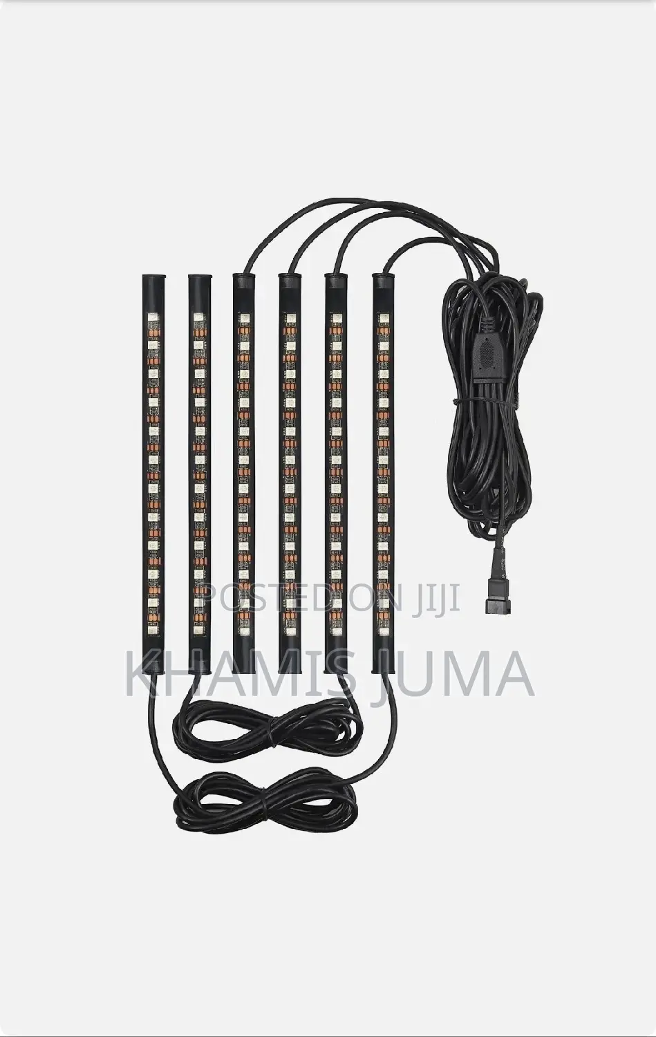 6x 12 Led Lights Strip RGB Car Interior