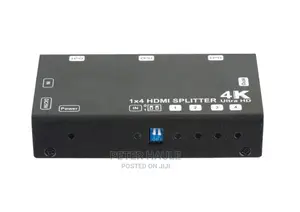 1X4 HDMI Splitter,Support 3D, 4K at 60hz Yuv 4:2:0,Hdcp1.4,Edid