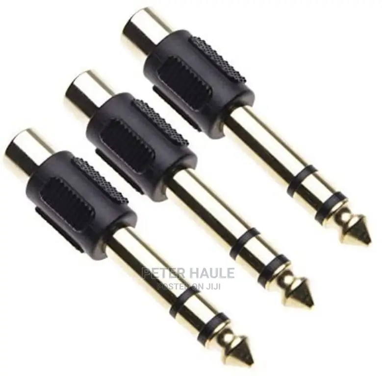 6.35mm Jack to 1 RCA Adapter