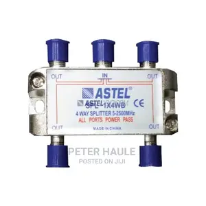Wideband Splitters 1x4 (Satellite+RF) 5-2500 Mhz
