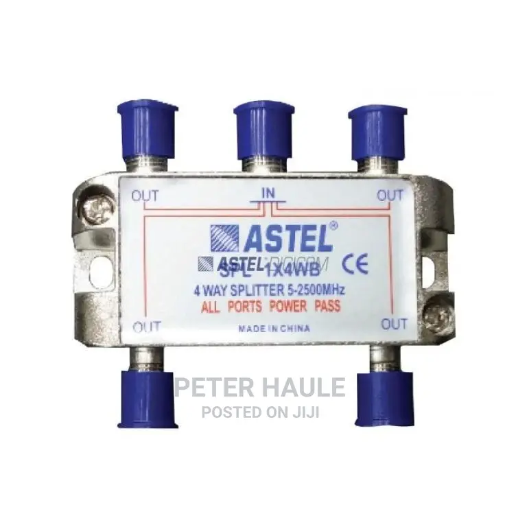Wideband Splitters 1x4 (Satellite+RF) 5-2500 Mhz
