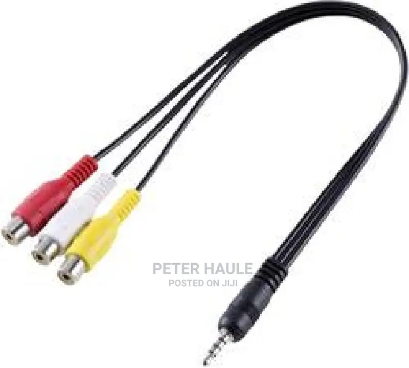 3.5mm Stereo Male Jack to 3 RCA Female Composite AV Cable