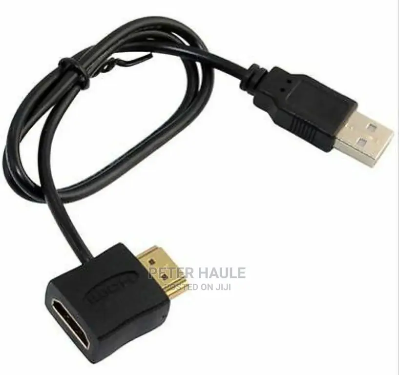 HDMI Male to Female Adapter +USB 2.0 Charger Power Supply