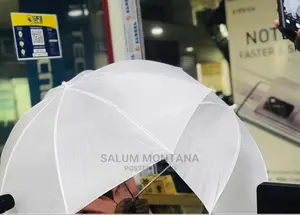 Reflecting White Umbrella