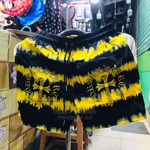 Men's Short Pens Black Yellow