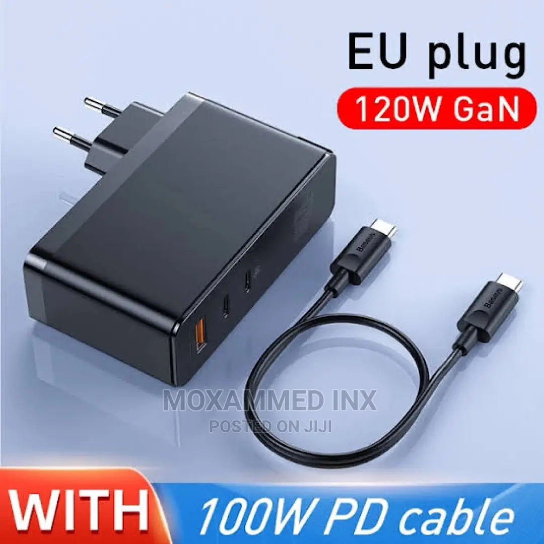 Baseus Gan Charger 120W USB C Pd Fast Charger Qc4.0 Qc3.0