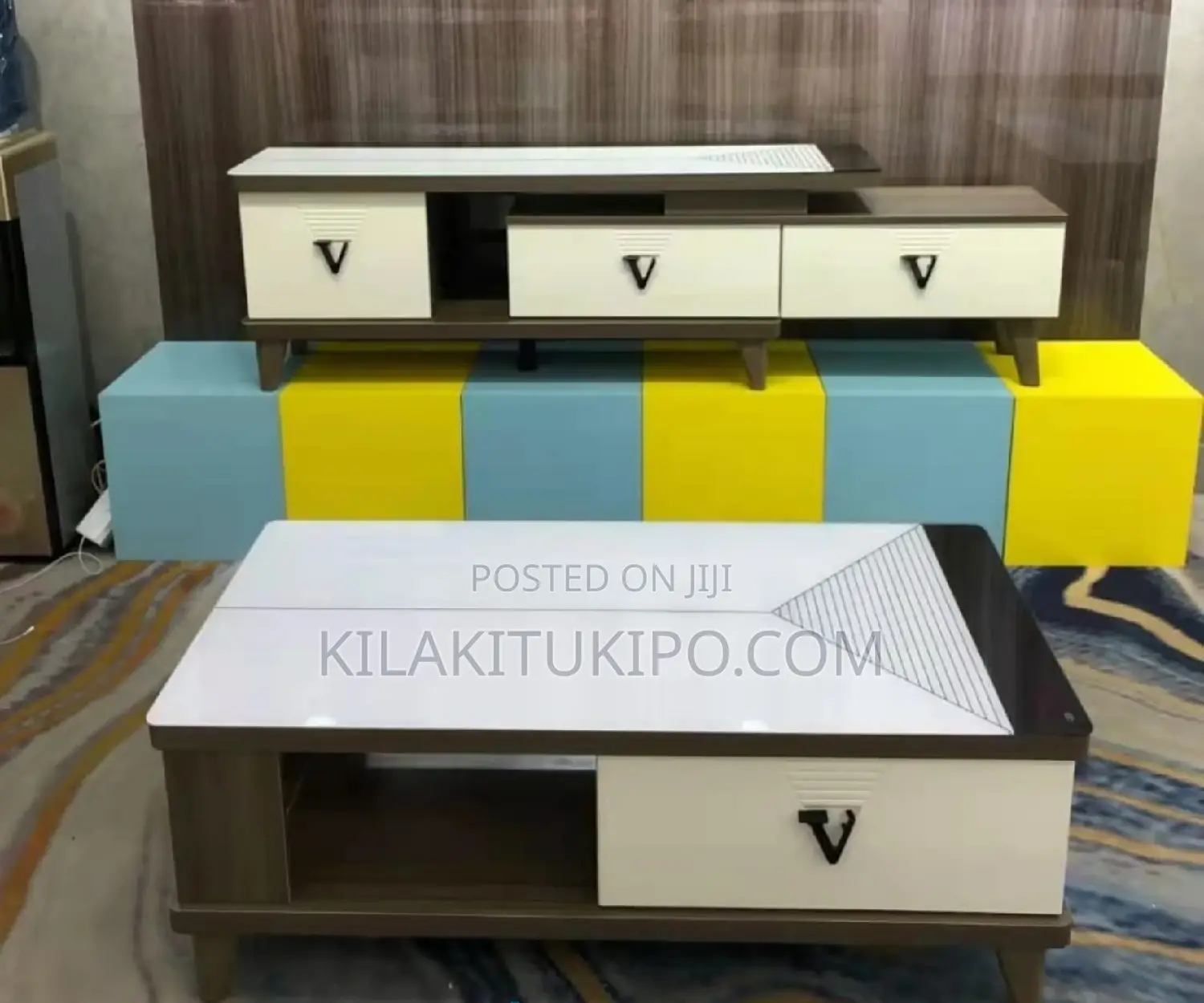Coffee Table TV Bench Set ,2pcs
