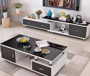 Coffee Table TV Bench Set 2pcs