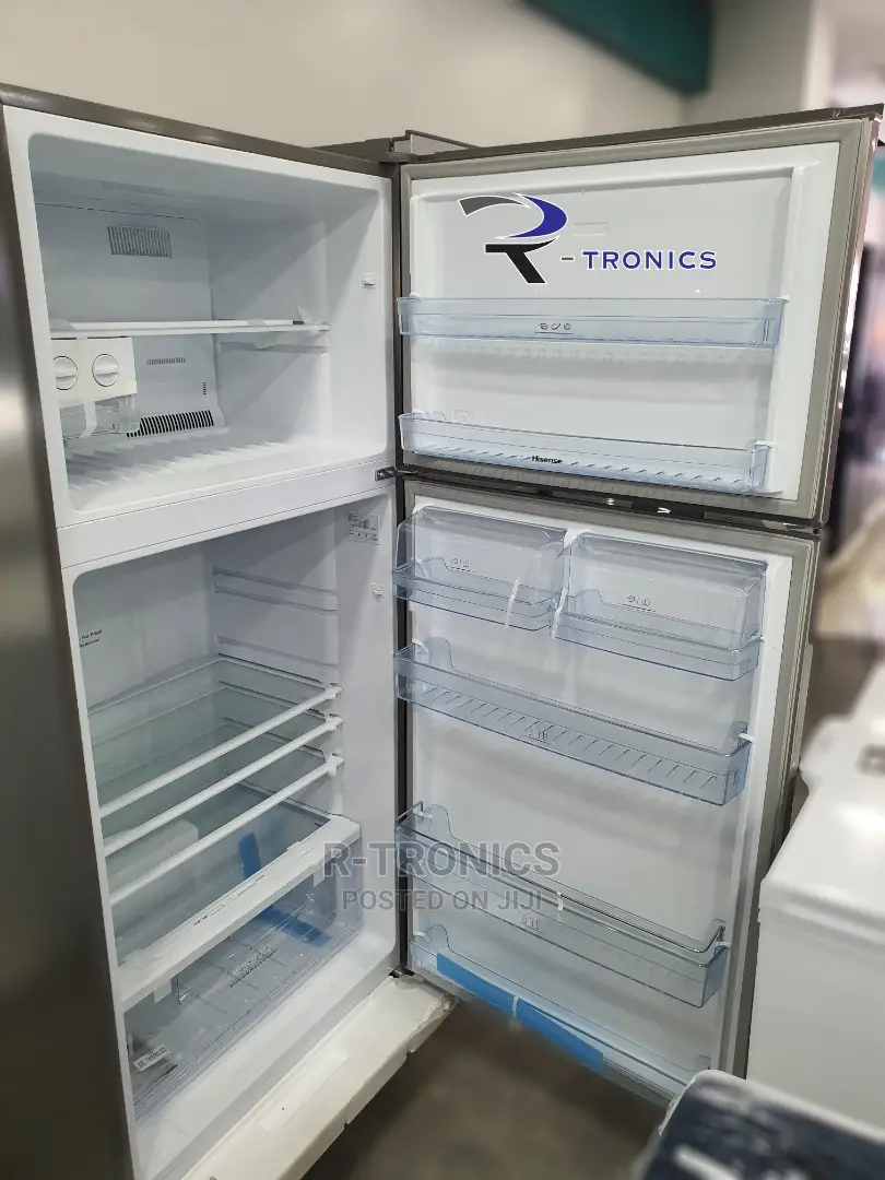 Hisense Silver Double Door Refrigerator 490L