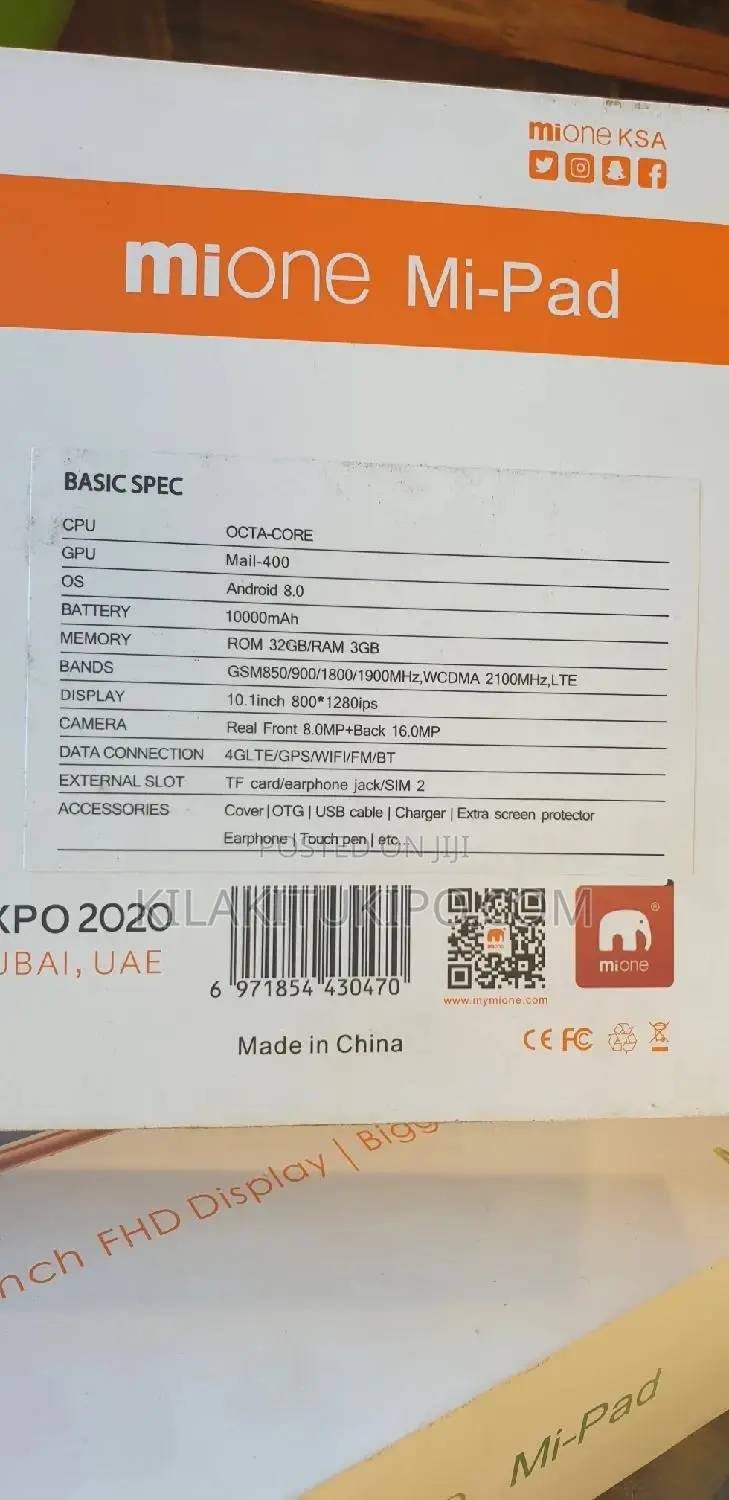 New Mione Mi-Pad 32 GB Black