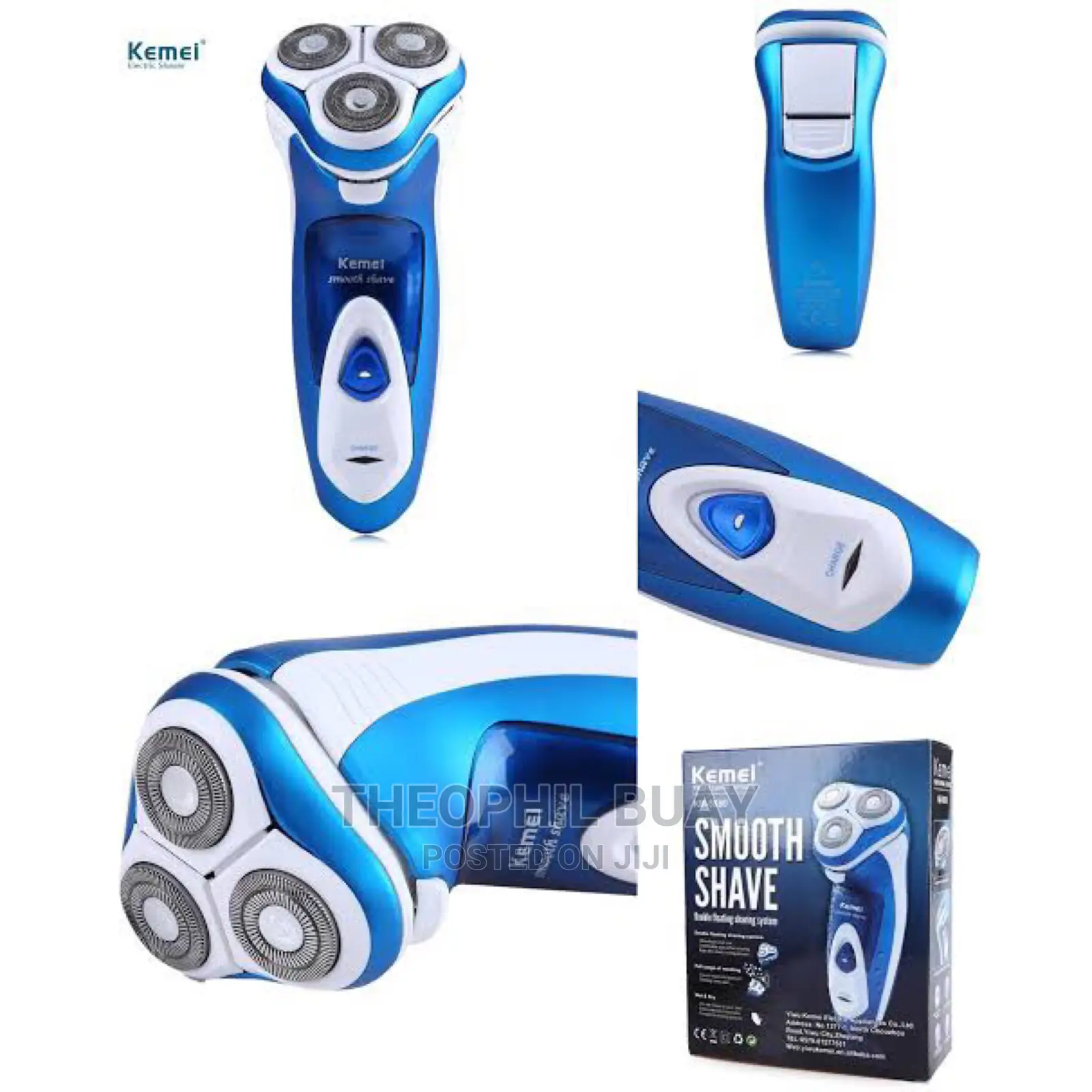 Kemei Rechargeable Triple Professional Electric Shaver