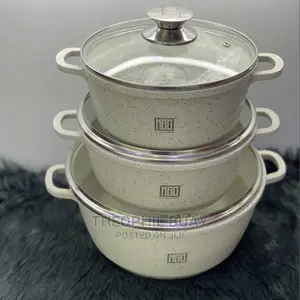 Sufuria Tatu Za Non-Stick Kabisa