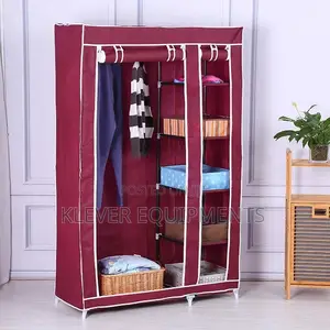 Fabric Wardrobe Double Door (Kabati La Nguo La Kitambaa)