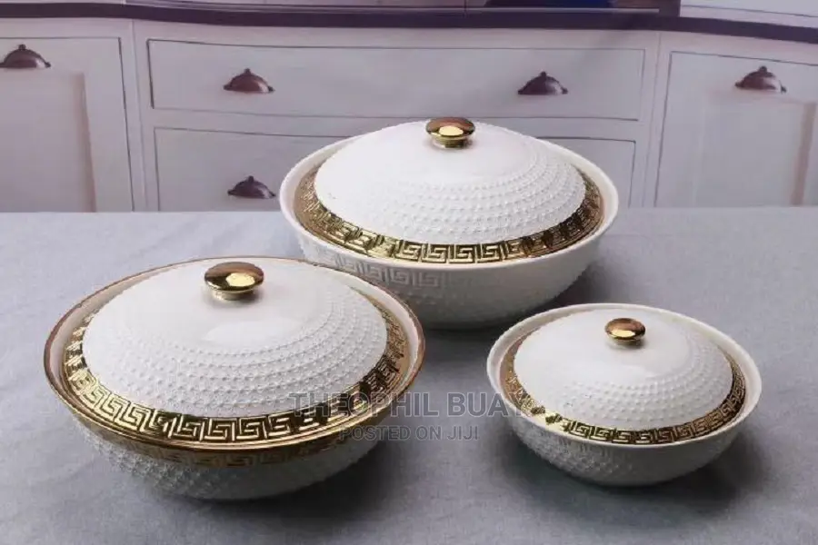 Three Ceramic Serving Bowls