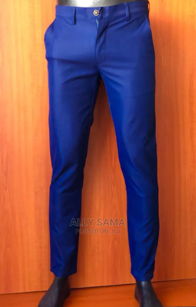 Men's Trousers Blue Brown