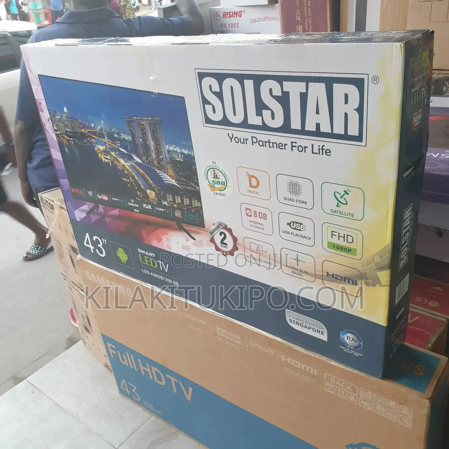 Solstar Smart Android LED TV 43