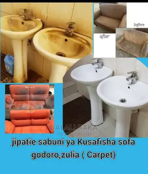Sabuni Na Dawa Za Kusafisha Sofa, Masink Na Mazuria