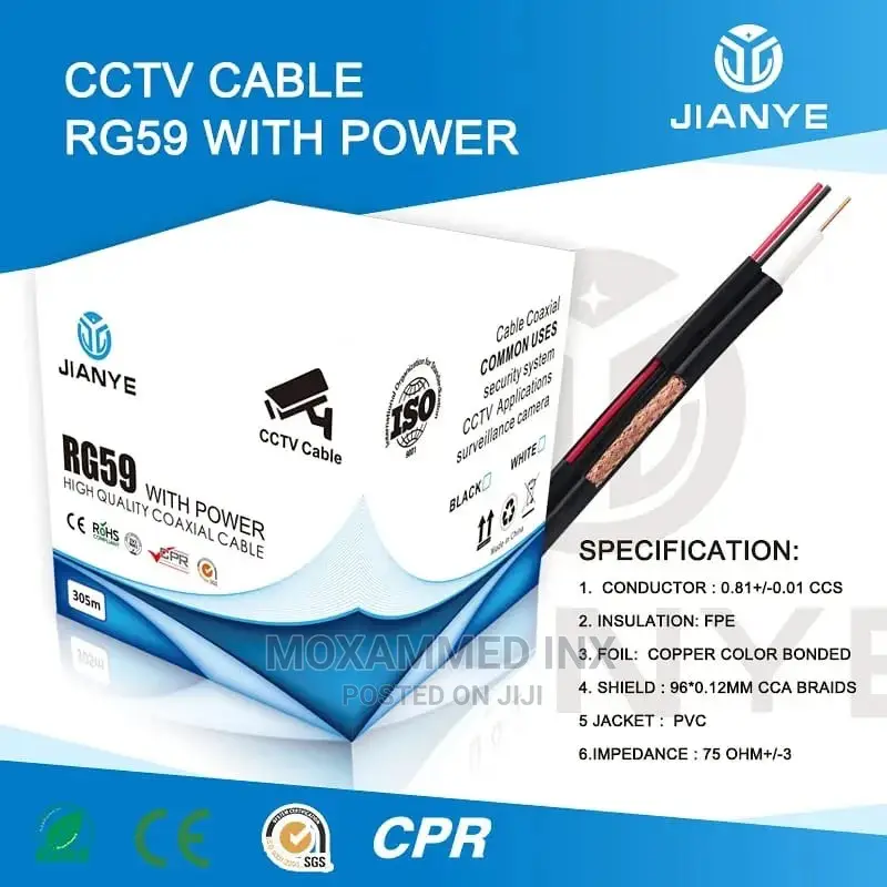 Coaxial Cable With Power
