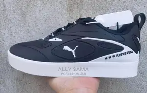 Puma White Gray