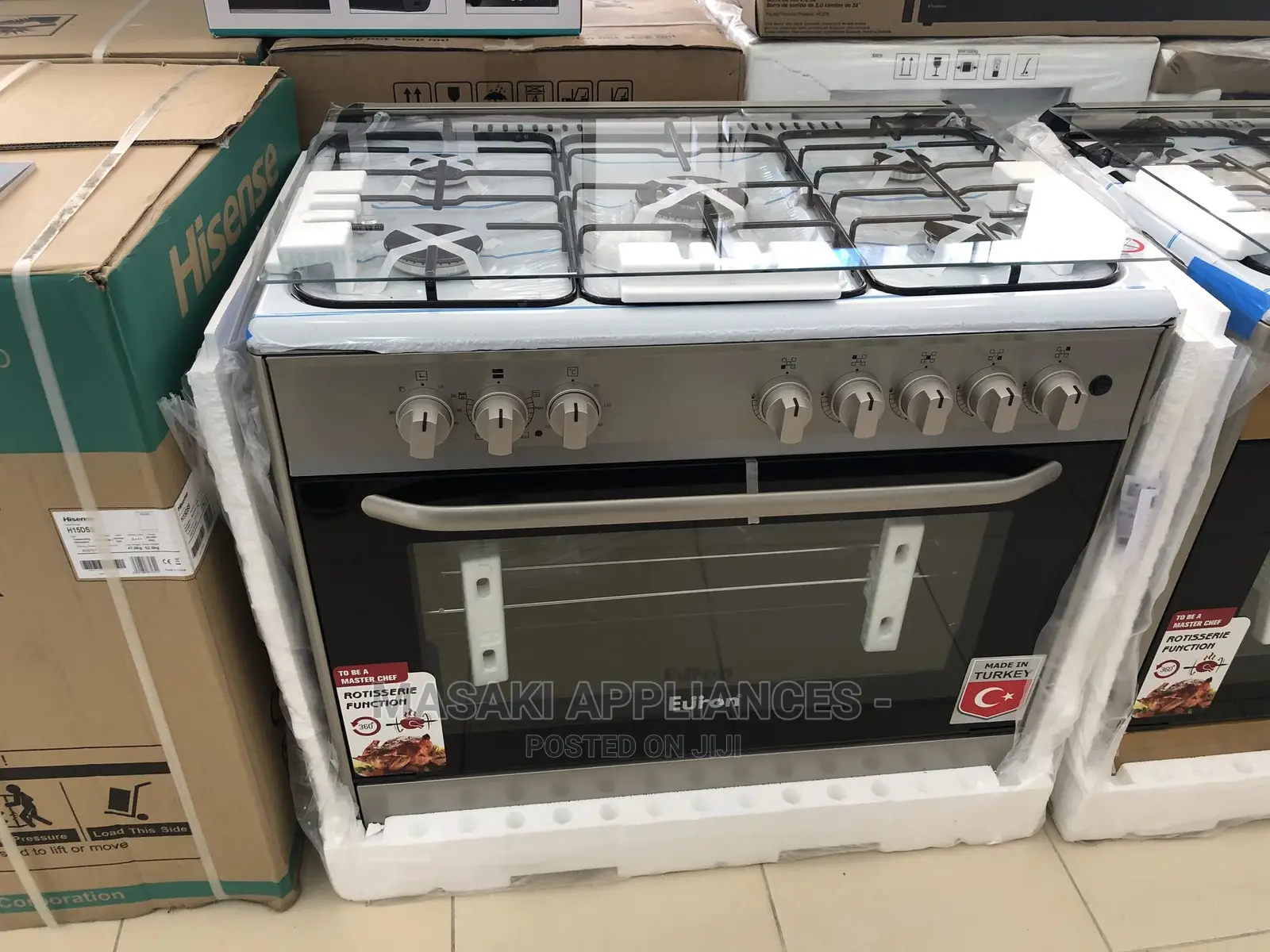 Euron 5 Plates Standing Cooker (Ff9504gbzm)