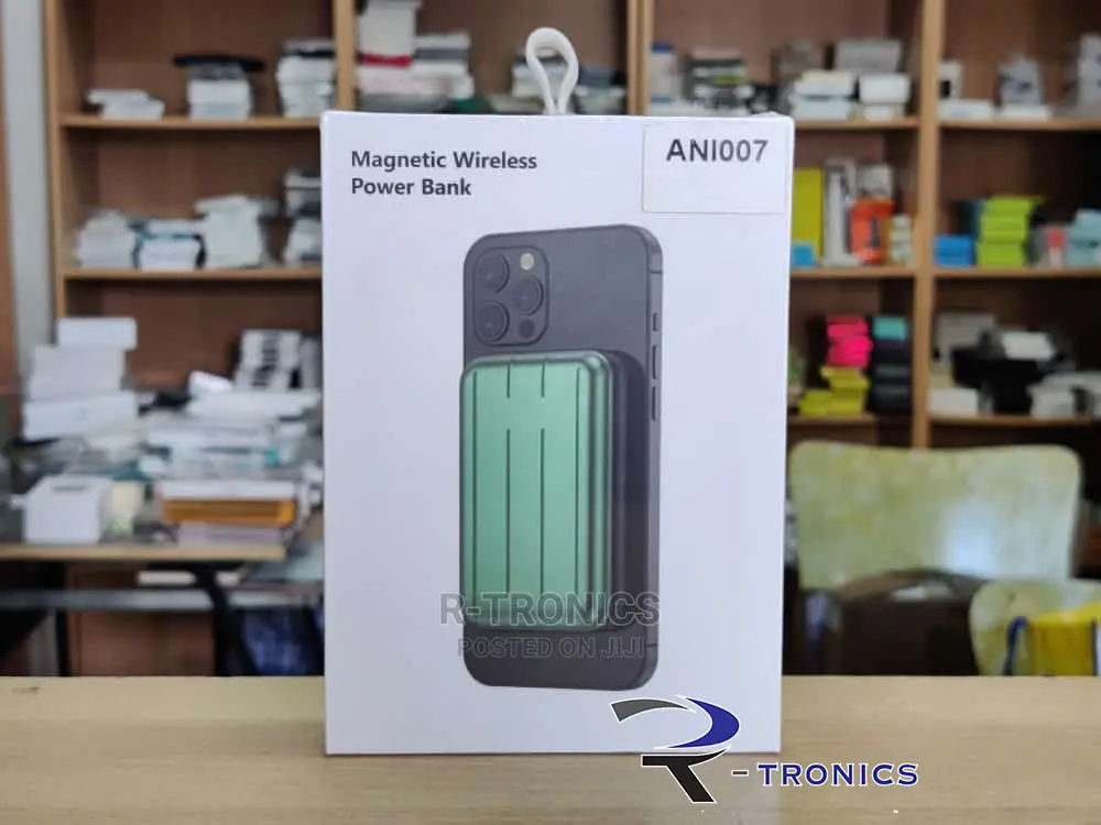 Magnetic Wireless Power Bank, 5000mah (Green)