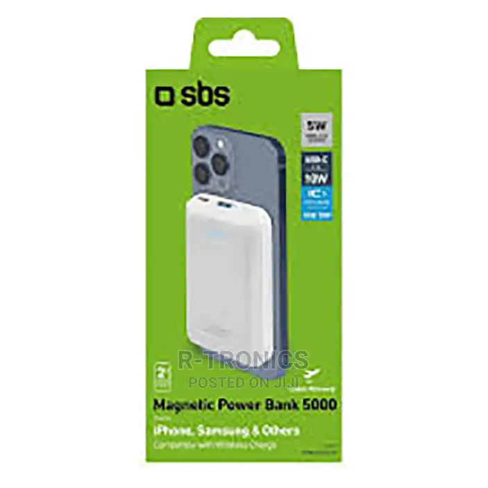 Magnetic Wireless Power Bank, 5000mah (Green)