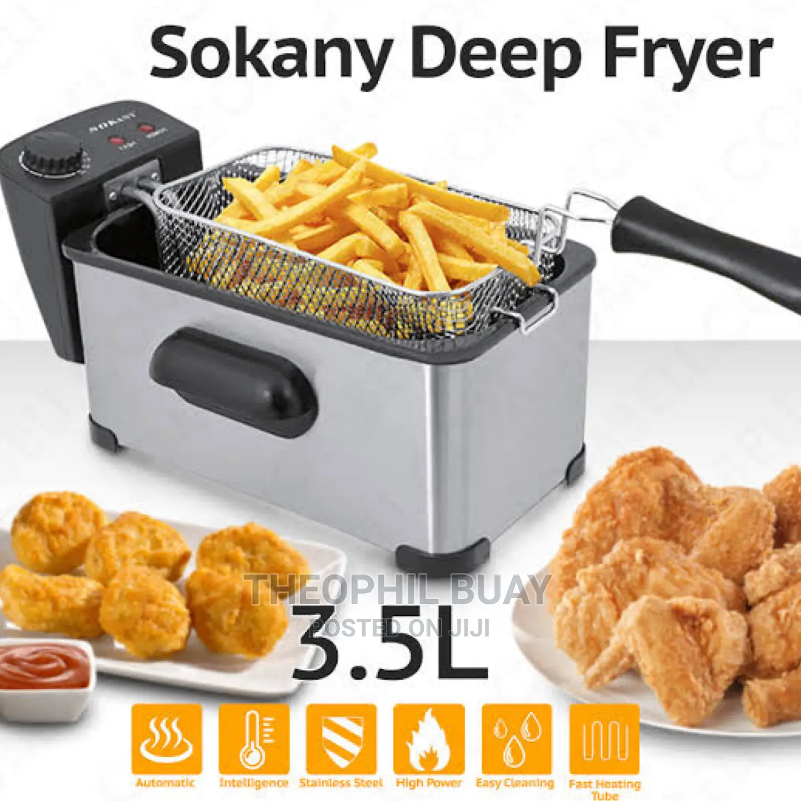 Sokany 3.5L Deep Fryer Original