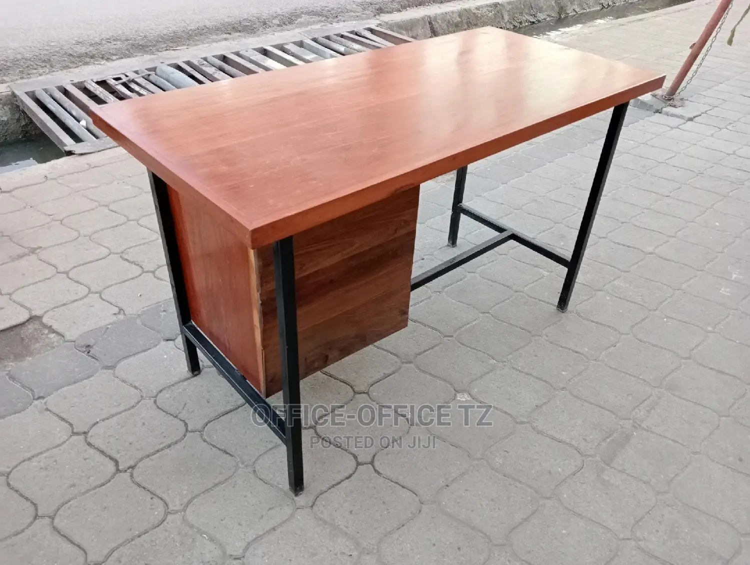 Metal Table (Wooden Top)