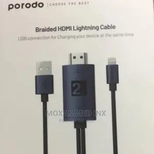Porodo Braided HDMI Lightning