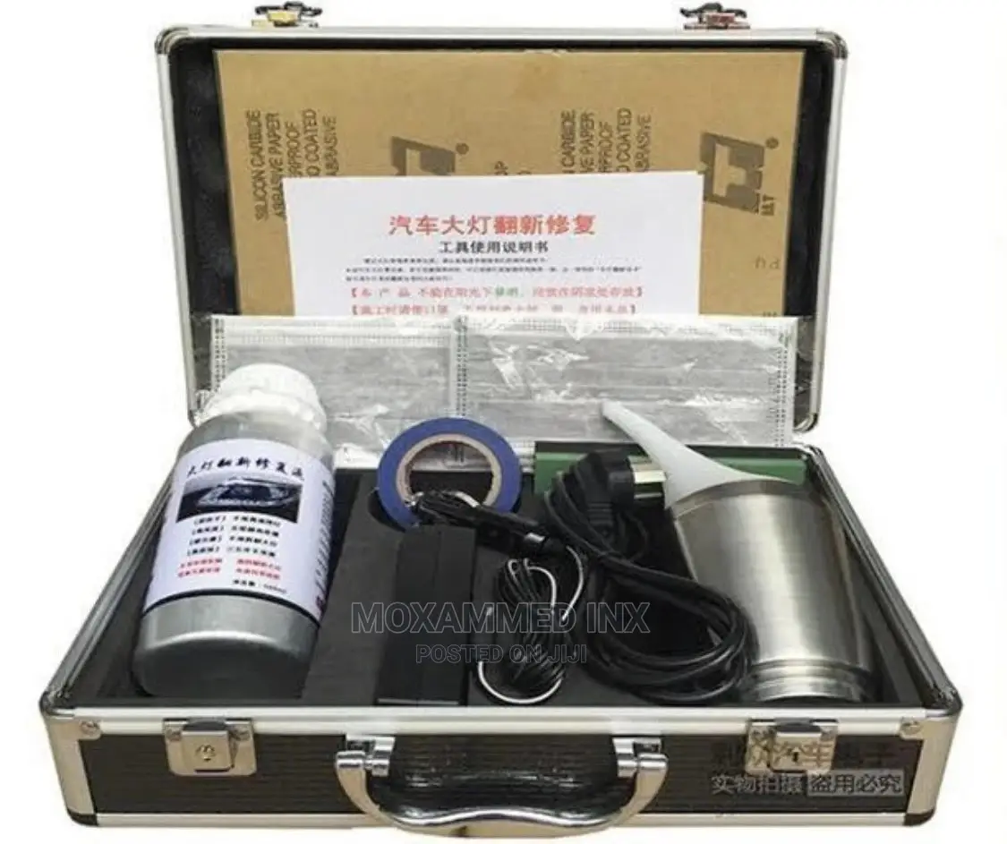 Car Headlight Lens Cleaning Tool Kit