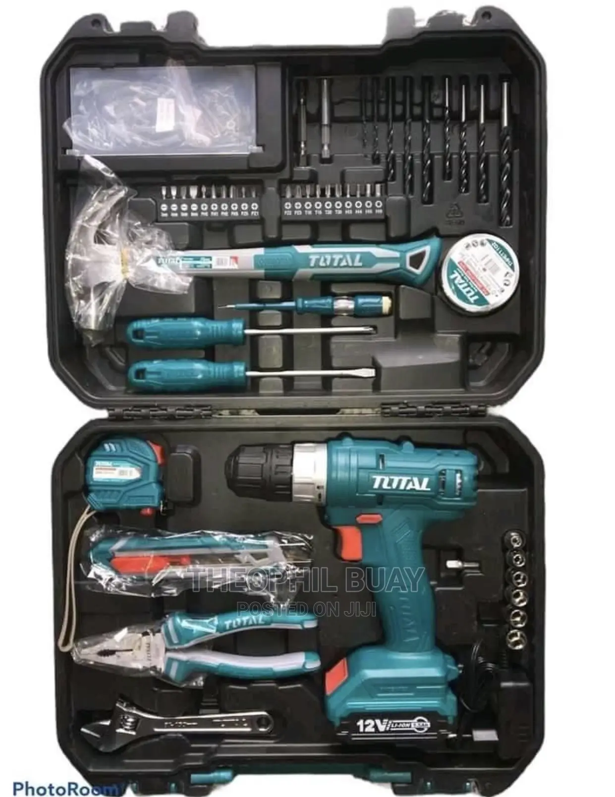 127 Tools Set With Rechargeable Drill
