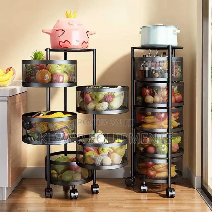 5 Layer Round Multipurpose Storage Rack