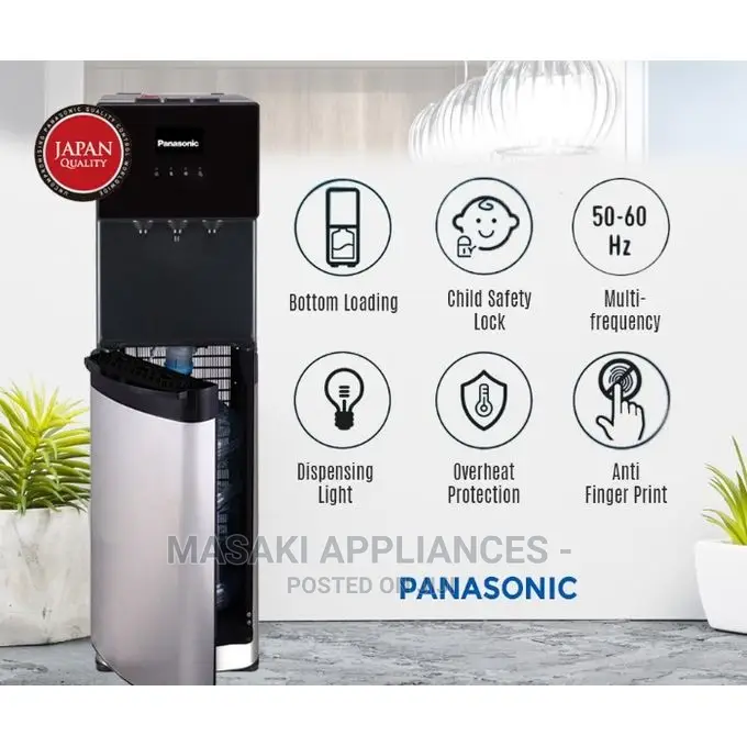 Panasonic Bottom Loading Water Dispenser, Sm-Wd3438bg Black