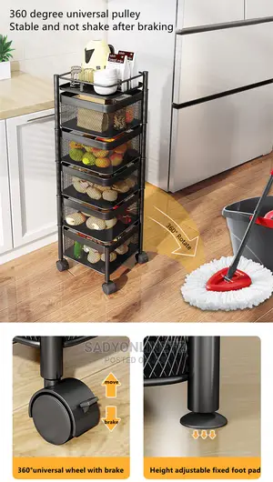 Rotating/Movable Wire Kitchen Rack