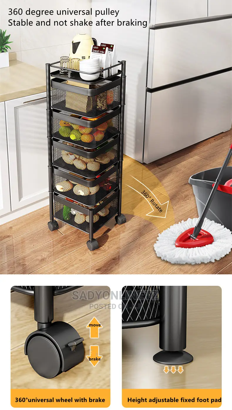 Rotating/Movable Wire Kitchen Rack