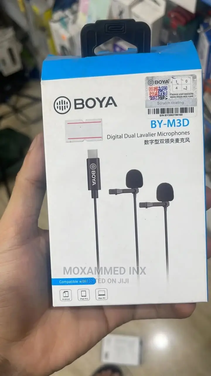 Digital Dual Lavalier Microphone BY-M3D