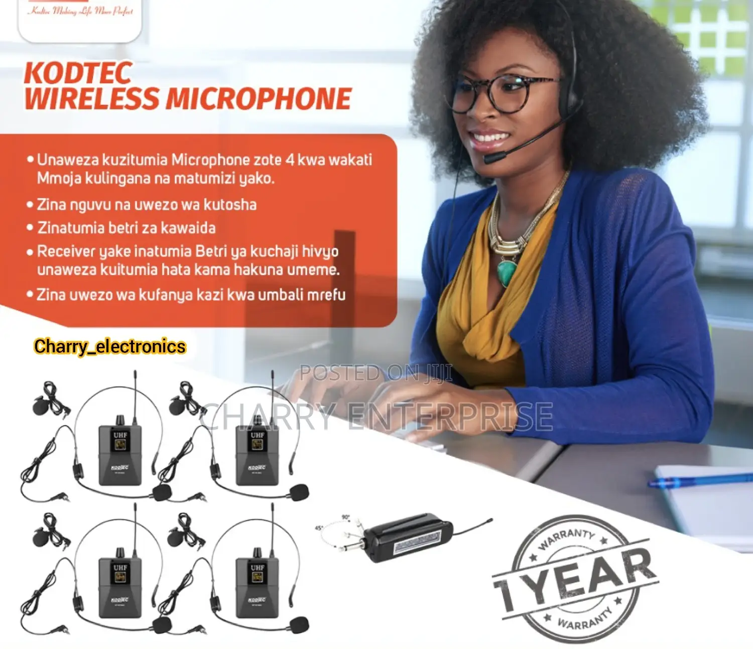 Wireless Microphone / Mic Zenye Nguvu