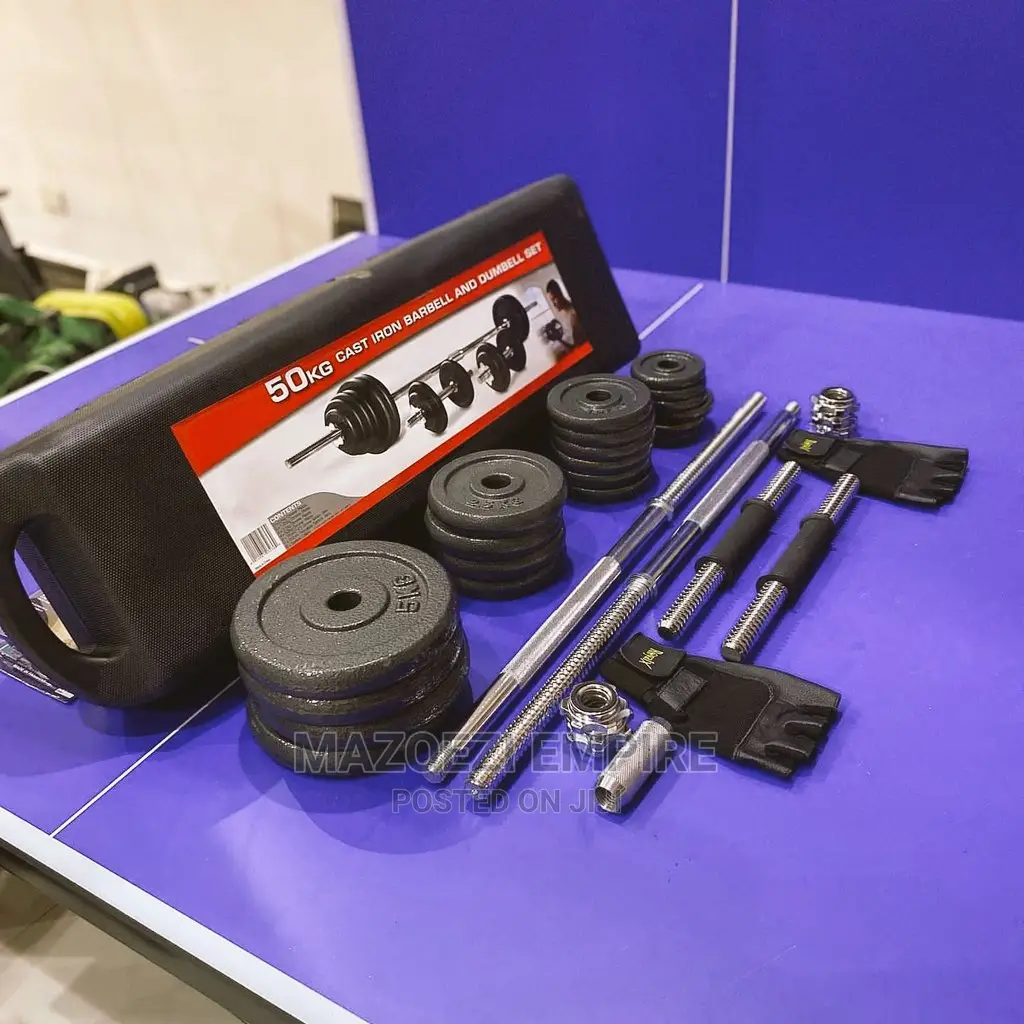 50kg Chrome Dumbell Set