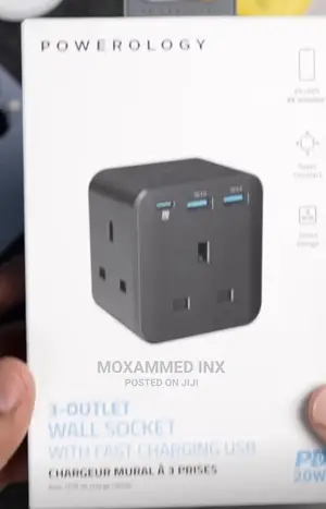Powerology 3 Outlet Socket Fast Charging