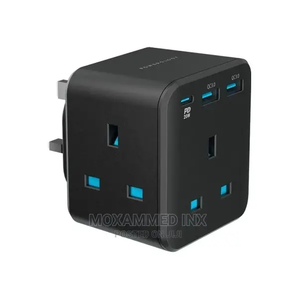 Powerology 3 Outlet Socket Fast Charging