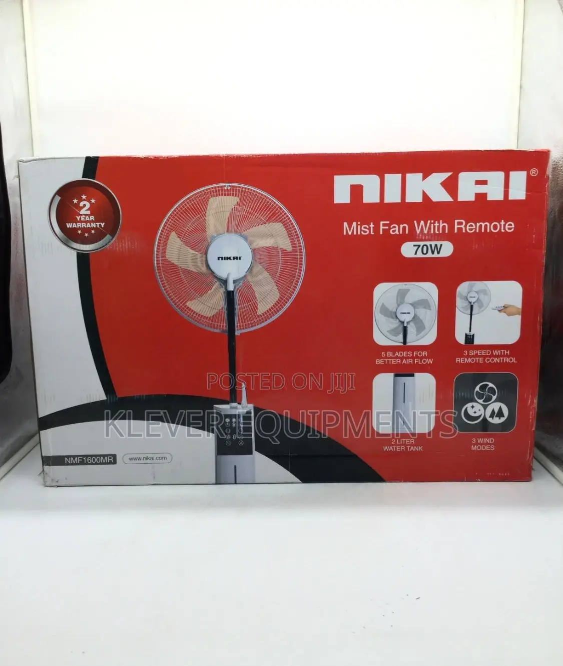 Nikai Mist Fan With Remote