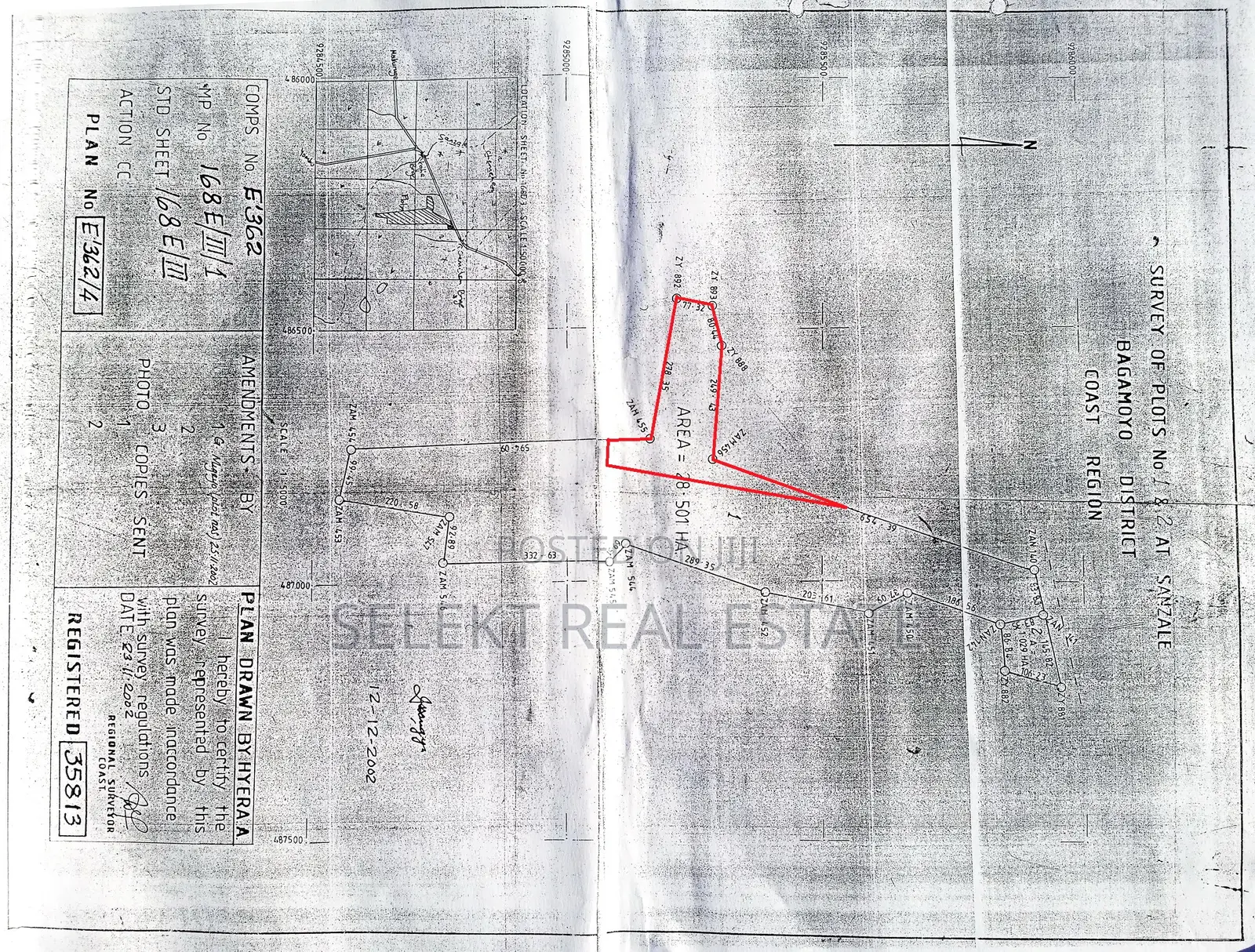 45 Acres of Land in Bagamoyo Msata Rd for Sale