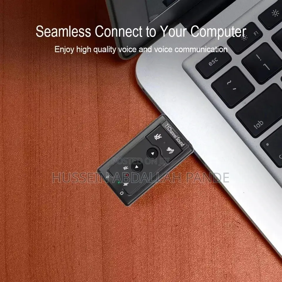 7.1 CH USB Audio Sound Card USB 2.0 Mic Speaker