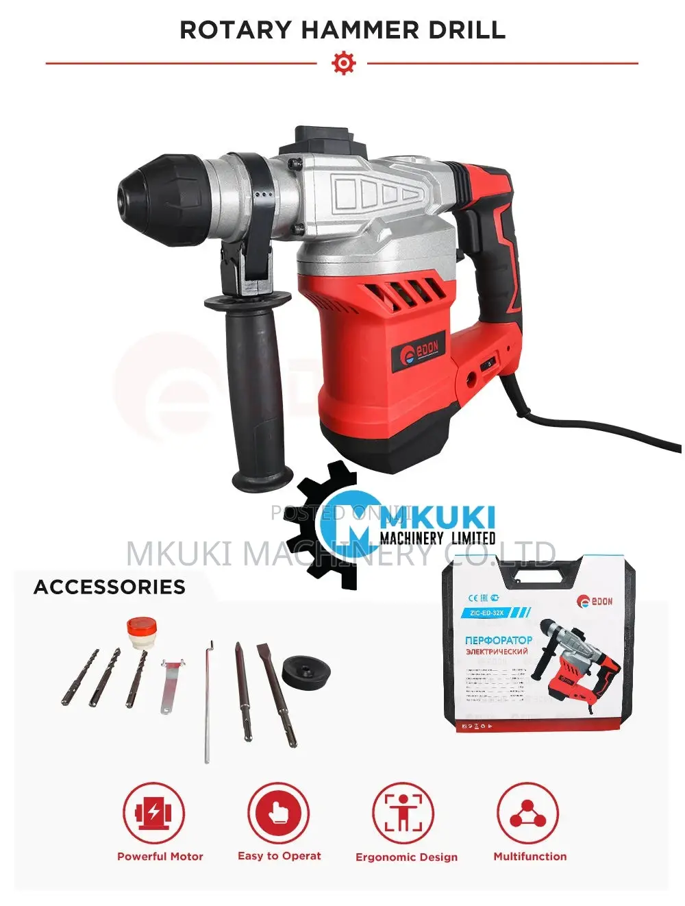 Edon Rotary Hummer Drill Available